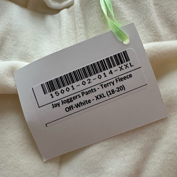 Dudley Stephens Jay Jogger Off-White XXL 18-20 new with tags - Picture 2 of 4